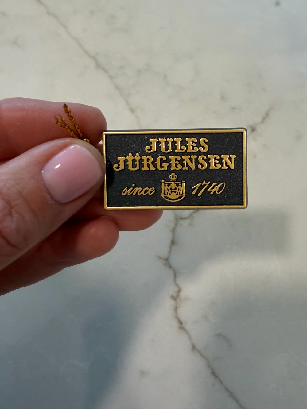 Jules Jurgensen Classic Square Watch in Silver with Diamond Bezel - Picture 9 of 10